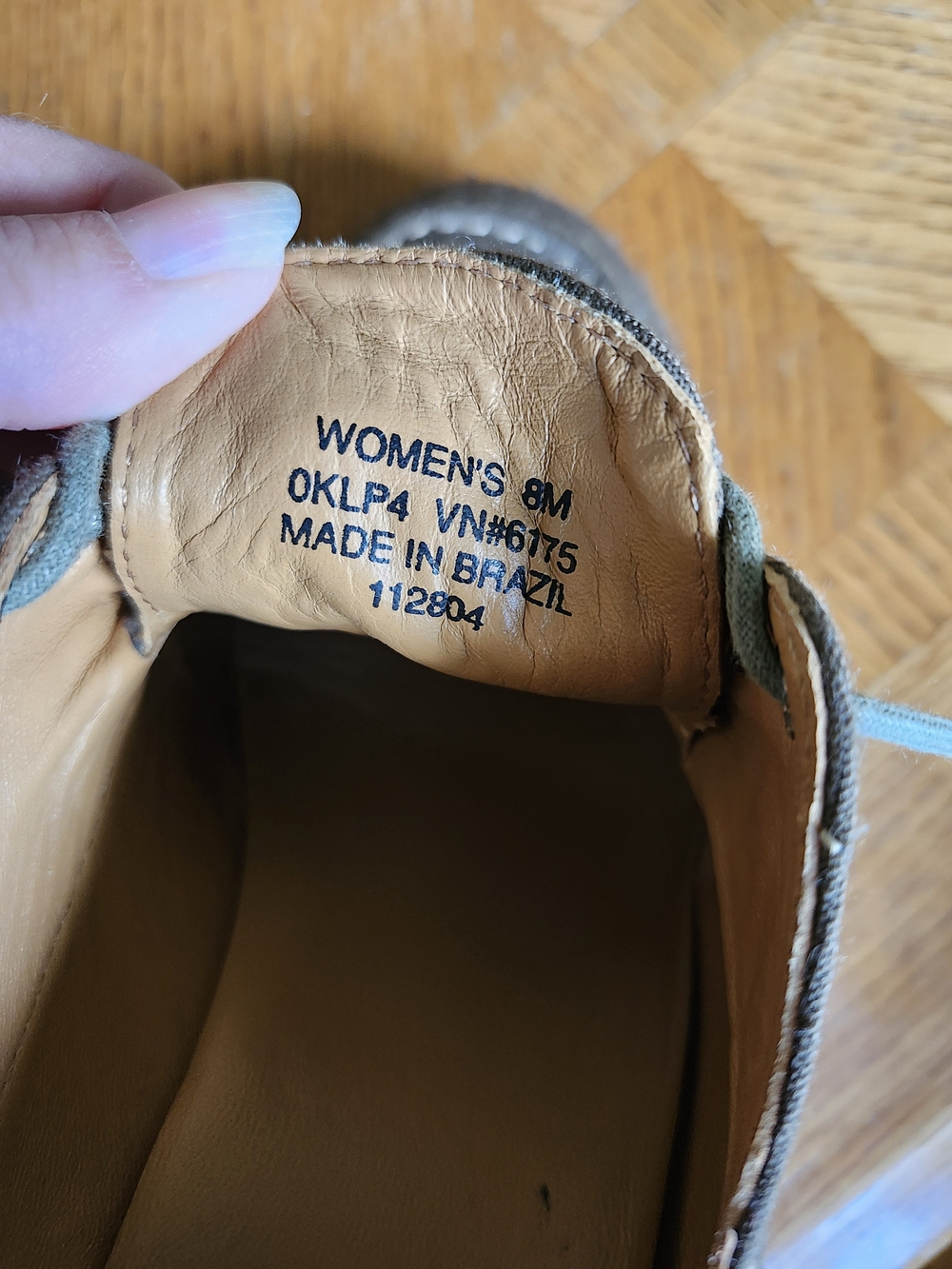 L.L. Bean Taupe Canvas Lace-Up Heels - Picture 4 of 7